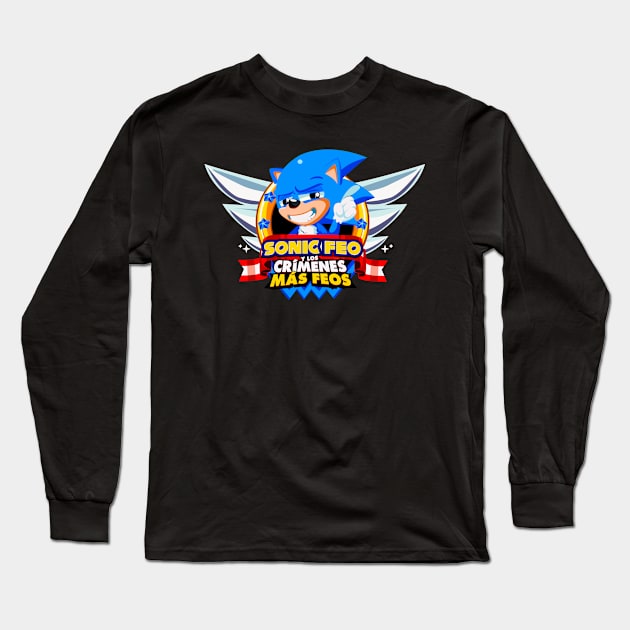 Ugly Sonic Long Sleeve T-Shirt by lolo_aburto